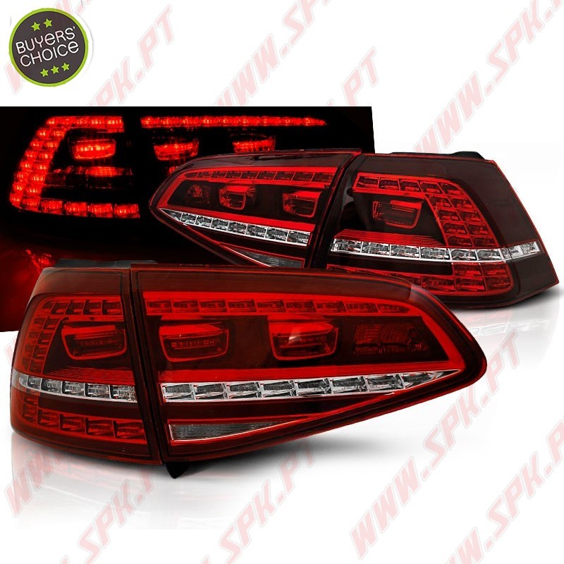 Farolins LED Red+Clear - VW Golf 7 (2013-2017) Farolins LED Red+Clear - VW Golf 7 (2013-2017)