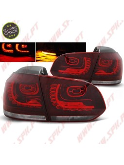 Farolins LED Red+Clear - VW Golf 6 (2008-2012)
