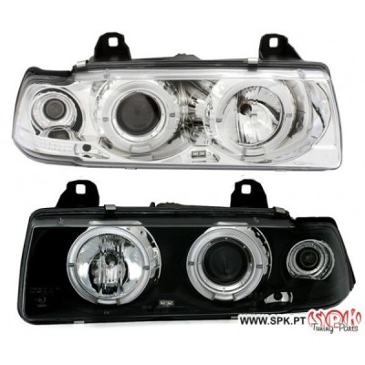 Faróis Angel Eyes LED - BMW E36 Sedan / Touring / Compact (1990-1998)