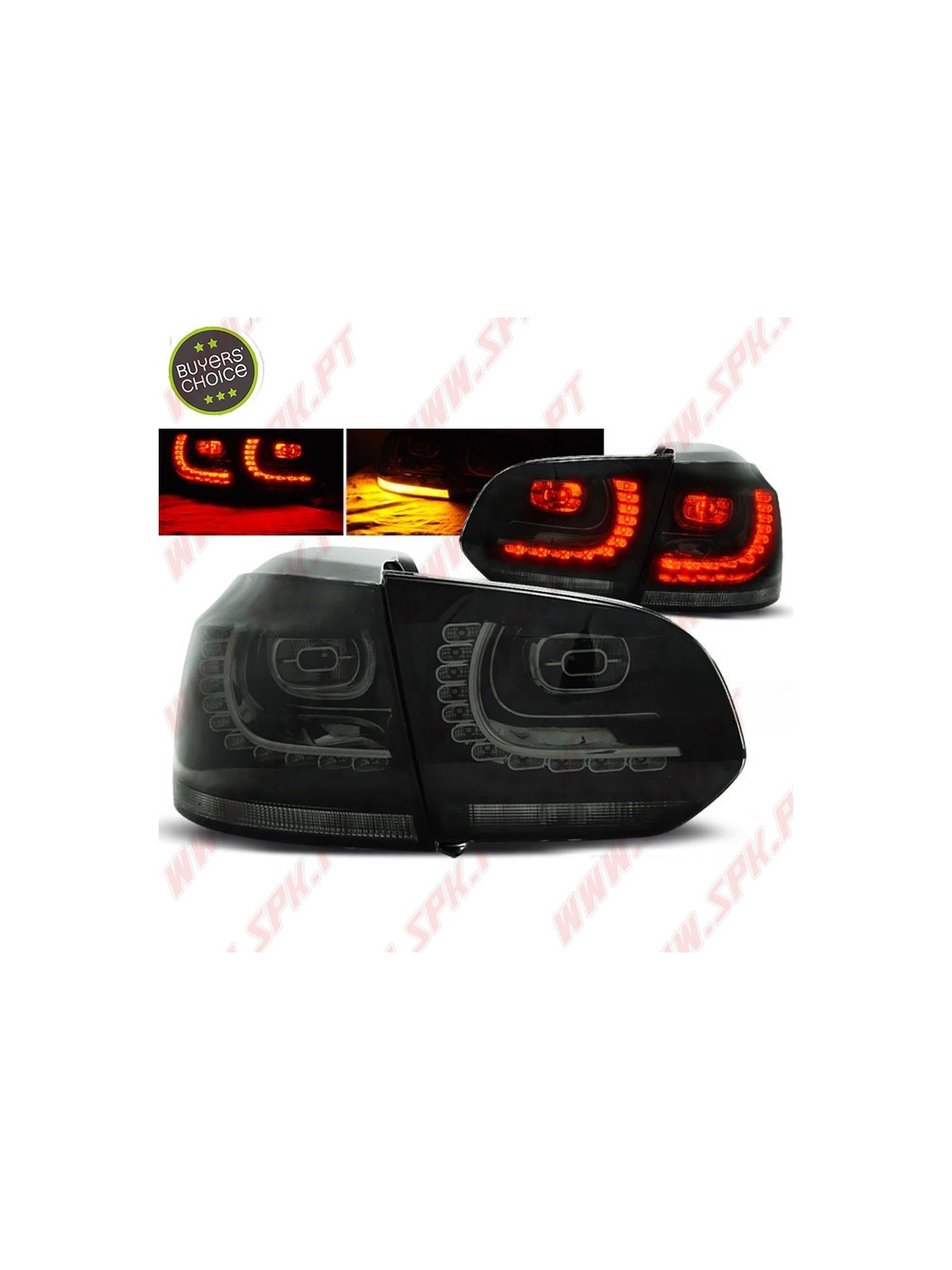 Farolins LED Smoke+Black - VW Golf 6 (2008-2012) Farolins LED Smoke+Black - VW Golf 6 (2008-2012)