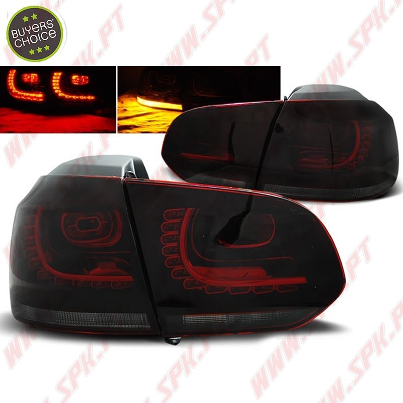 Farolins LED Dark Red - VW Golf 6 (2008-2012)