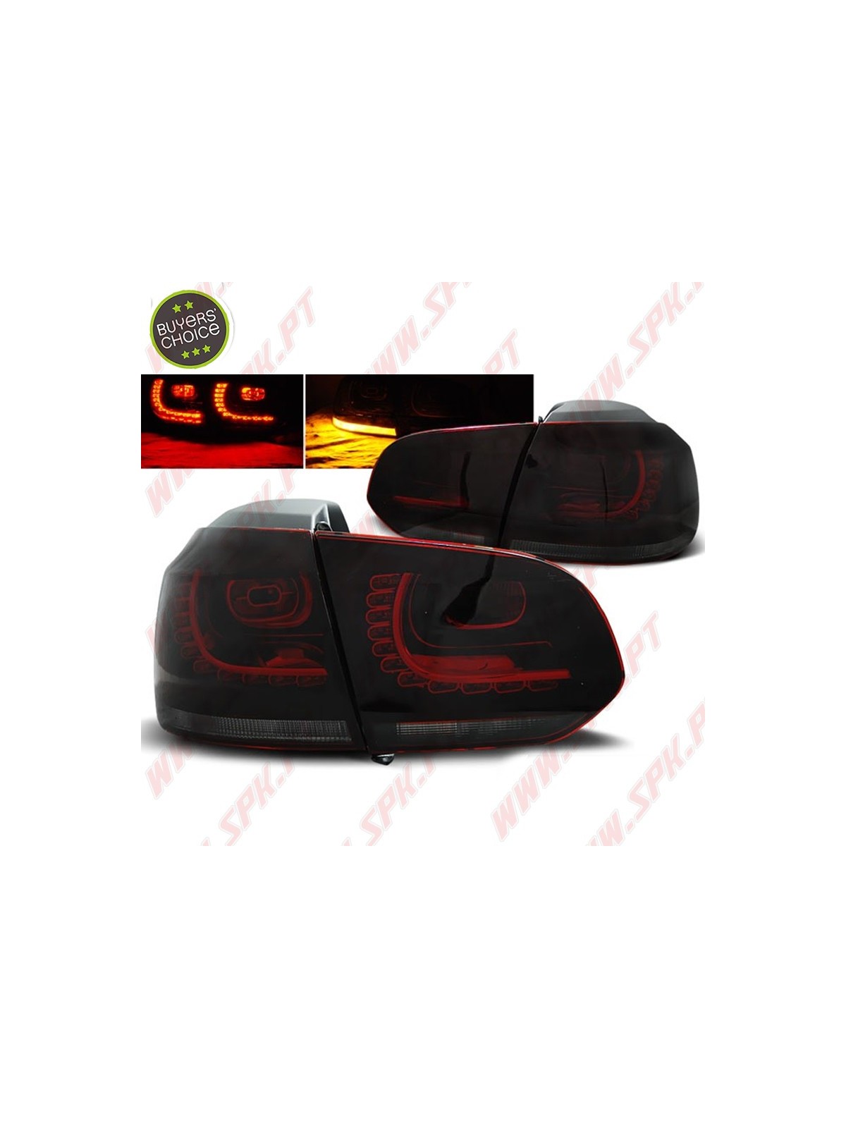 Farolins LED Dark Red - VW Golf 6 (2008-2012)