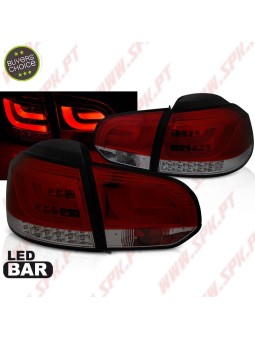 Farolins LED-BAR Red+Smoke - VW Golf 6 (2008-2012)