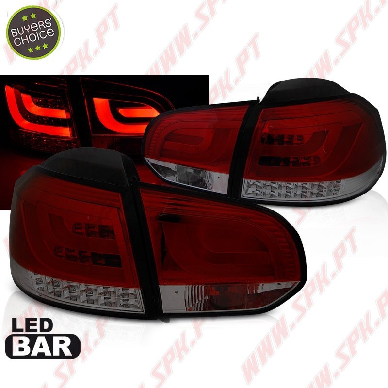 Farolins LED-BAR Red+Smoke - VW Golf 6 (2008-2012) Farolins LED-BAR Red+Smoke - VW Golf 6 (2008-2012)