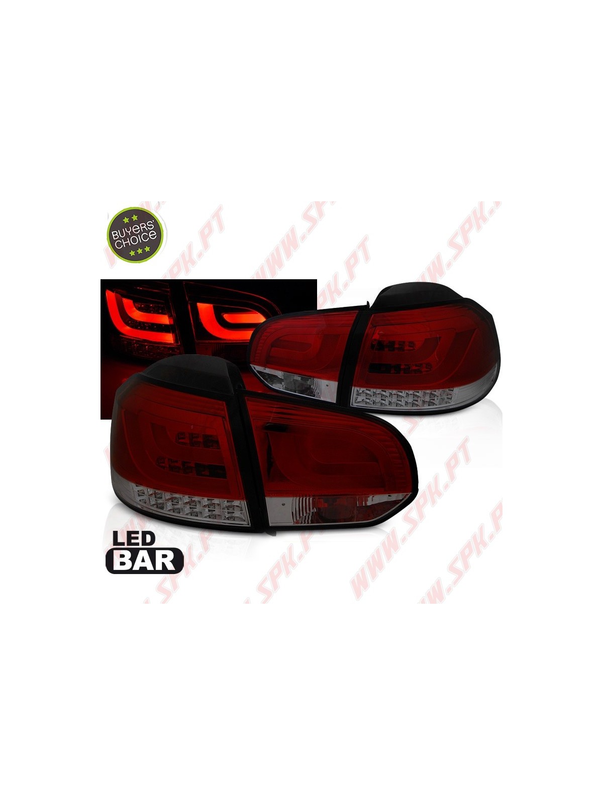 Farolins LED-BAR Red+Smoke - VW Golf 6 (2008-2012) Farolins LED-BAR Red+Smoke - VW Golf 6 (2008-2012)