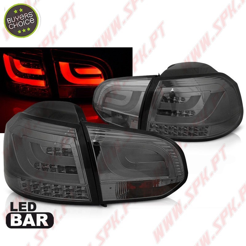 Farolins LED-BAR Smoke+Chrome - VW Golf 6 (2008-2012)