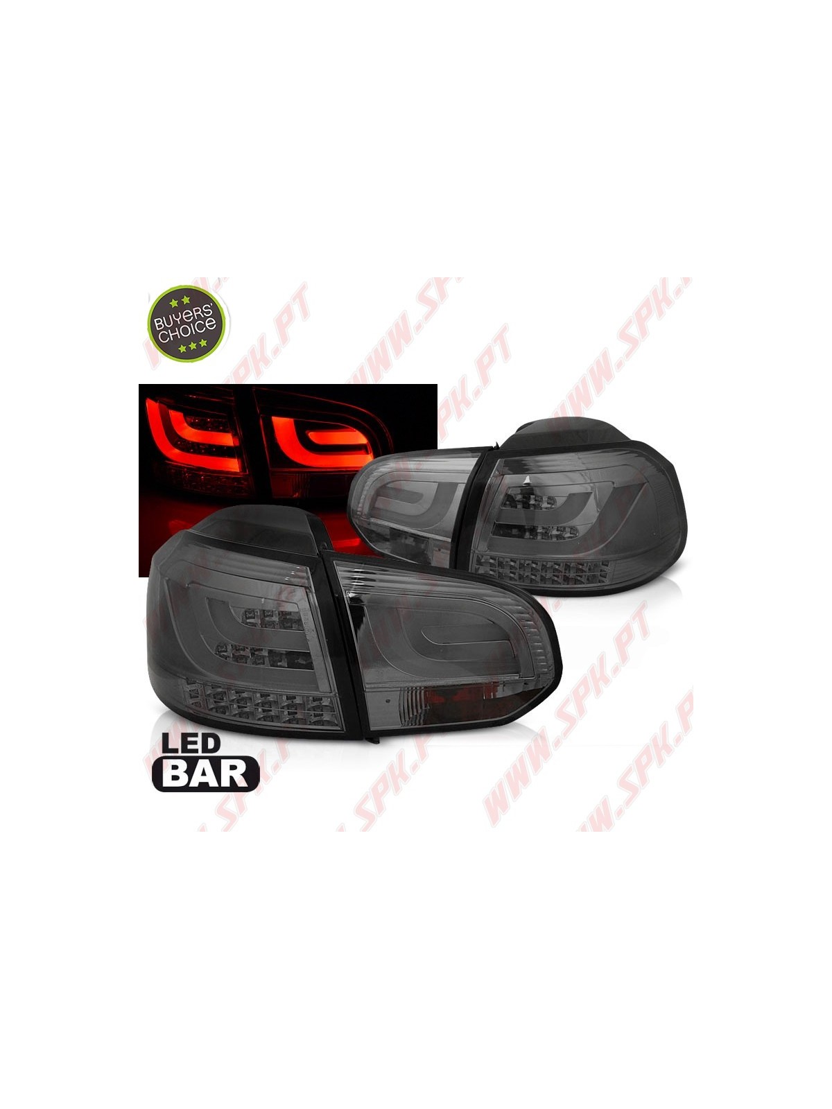 Farolins LED-BAR Smoke+Chrome - VW Golf 6 (2008-2012) Farolins LED-BAR Smoke+Chrome - VW Golf 6 (2008-2012)