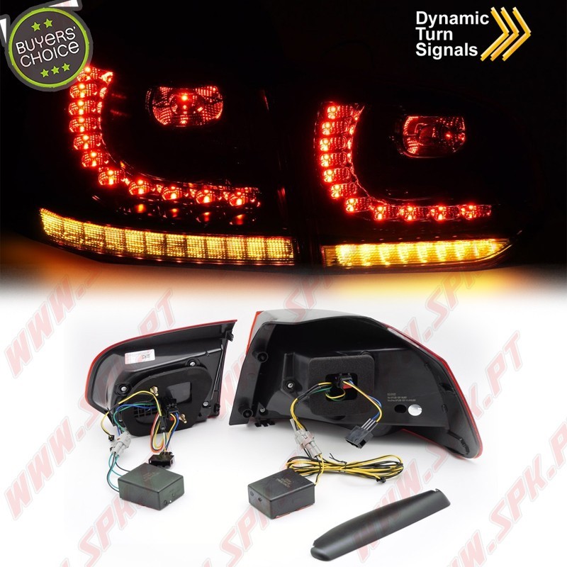 Farolins LED Dynamic Smoke - VW Golf 6 (2008-2012) Farolins LED Dynamic Smoke - VW Golf 6 (2008-2012)