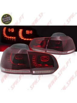 Farolins LED Dynamic Red+Clear - VW Golf 6 (2008-2012)