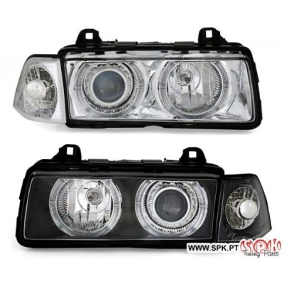 Faróis Angel Eyes - BMW E36 Sedan / Touring / Compact (1990-1998)