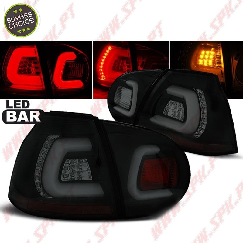 Farolins LED-BAR Smoke+Black - VW Golf 5 (2003-2008) Farolins LED-BAR Smoke+Black - VW Golf 5 (2003-2008)