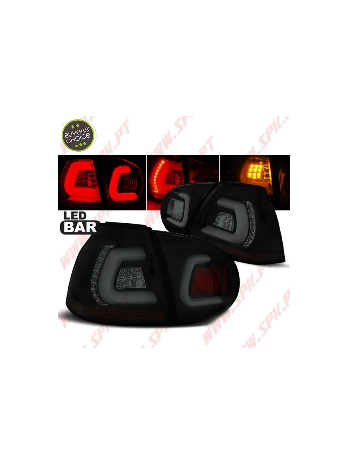 Farolins LED-BAR Smoke+Black - VW Golf 5 (2003-2008) Farolins LED-BAR Smoke+Black - VW Golf 5 (2003-2008)