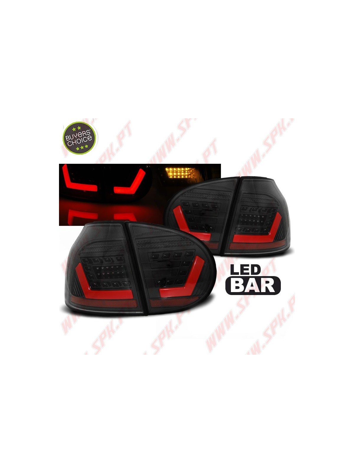Farolins LED-BAR Black - VW Golf 5 (2003-2008)