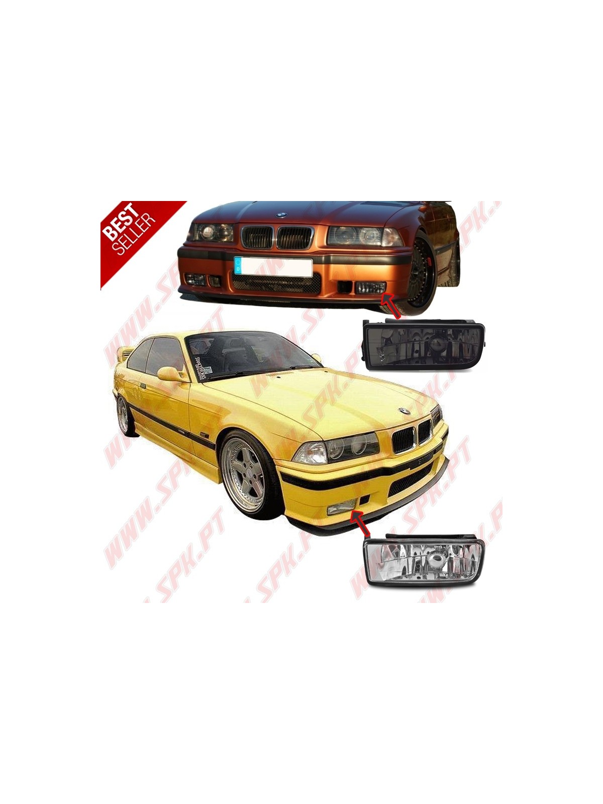 Faróis de Nevoeiro Look Cristal - BMW E36 (1990-1998)