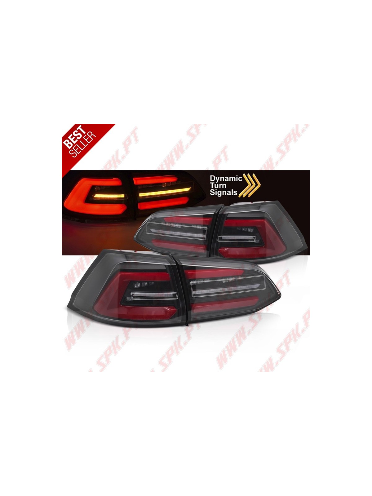 Farolins LED-BAR Black+Red - VW Golf 7 Variant (2013-2019) Farolins LED-BAR Black+Red - VW Golf 7 Variant (2013-2019)