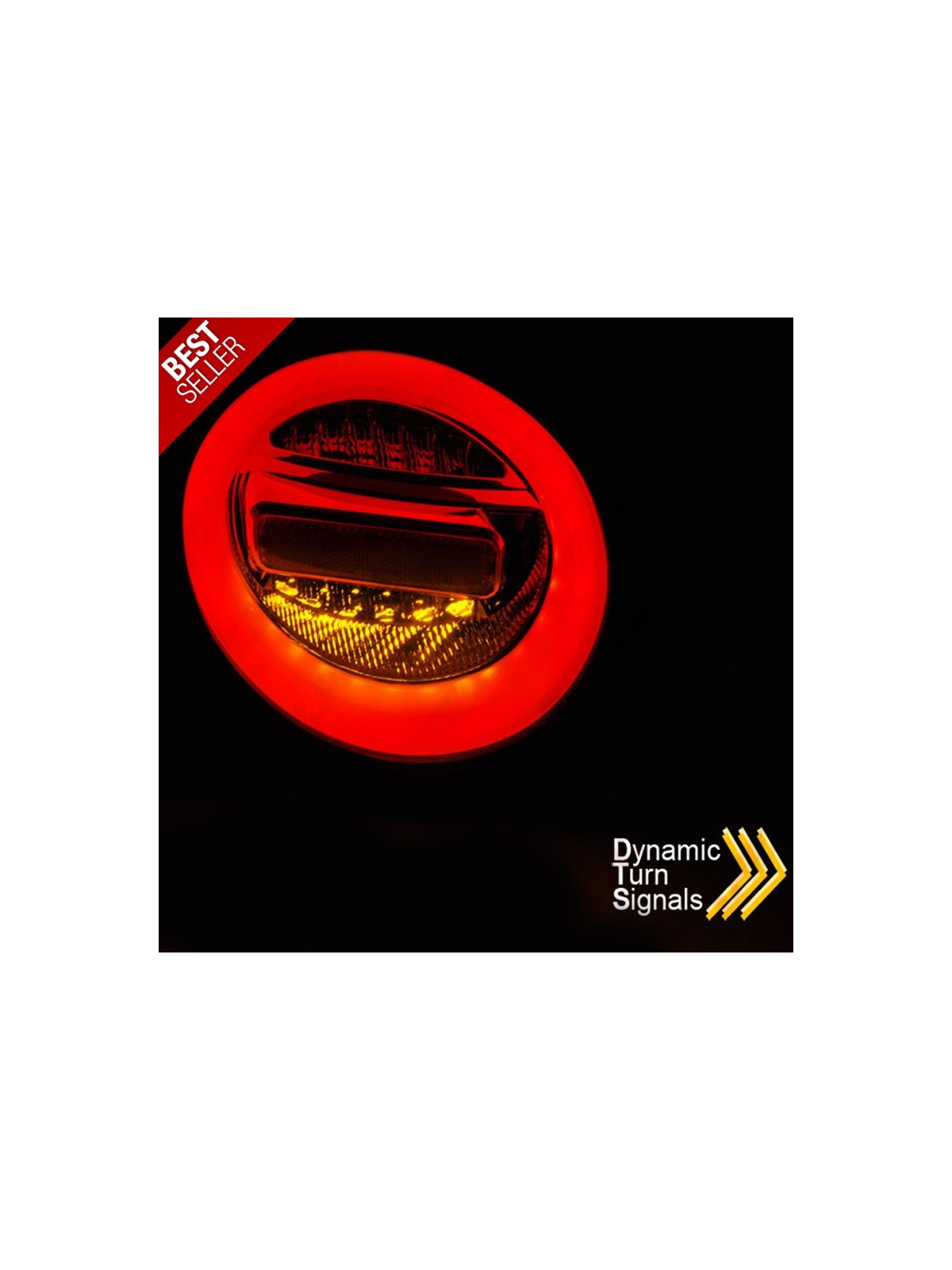 Farolins LED-BAR Dynamic Smoke+Chrome - VW Beetle (1998-2005)