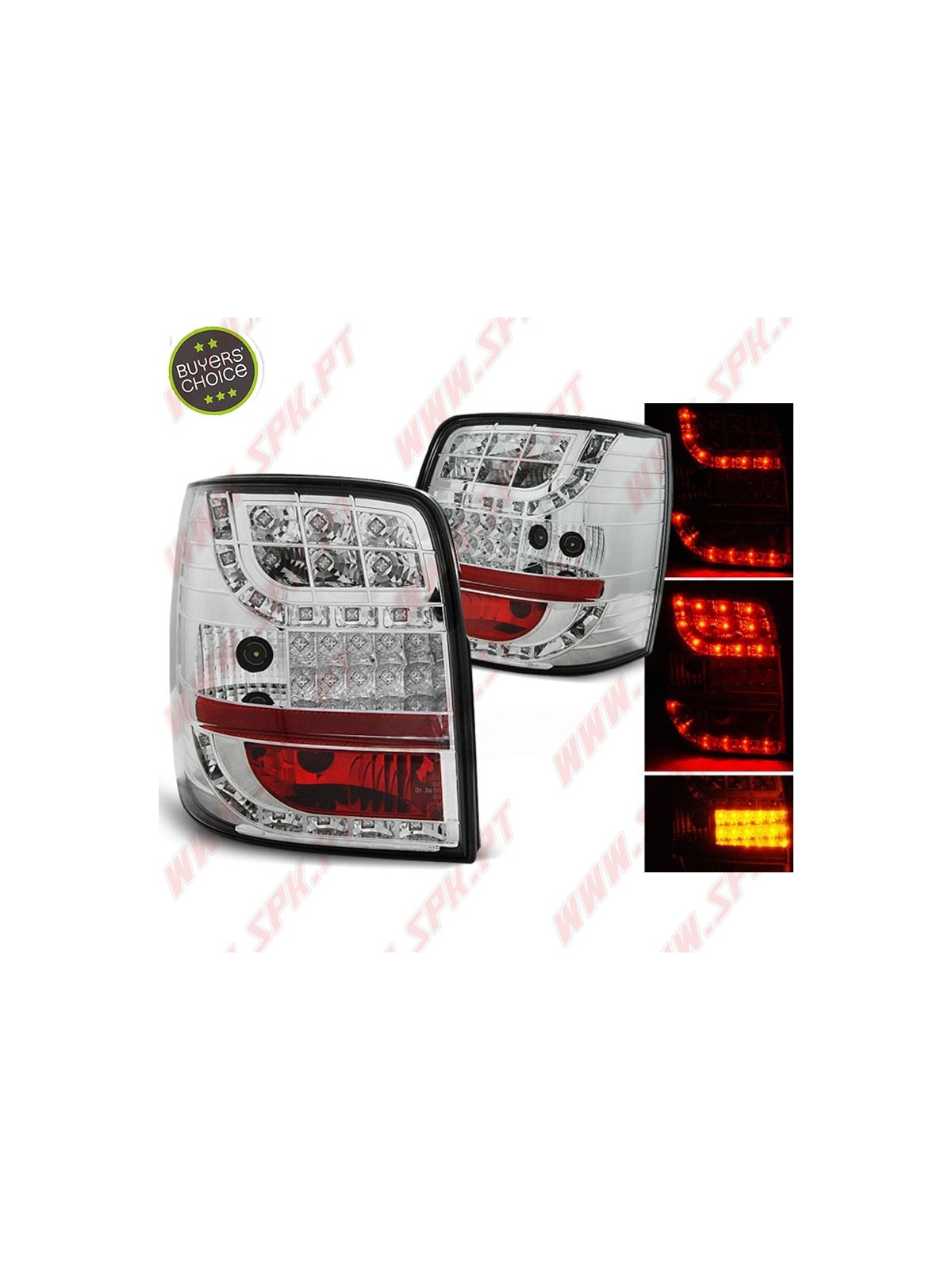 Farolins LED V2.0 Chrome - VW Passat Variant 3BG (2000-2004)