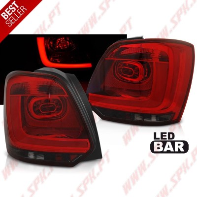 Farolins LED-BAR Red+Smoke - VW Polo 6R (2009-2014)