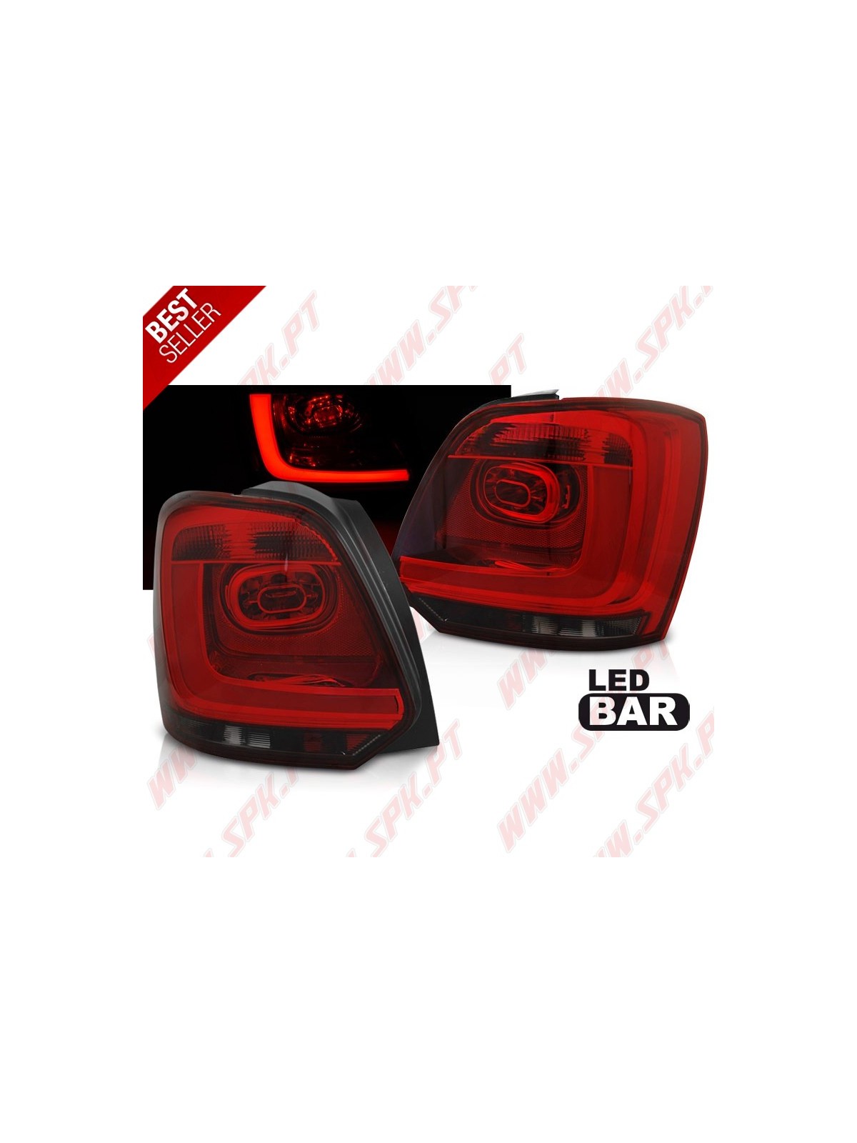 Farolins LED-BAR Red+Smoke - VW Polo 6R (2009-2014) Farolins LED-BAR Red+Smoke - VW Polo 6R (2009-2014)