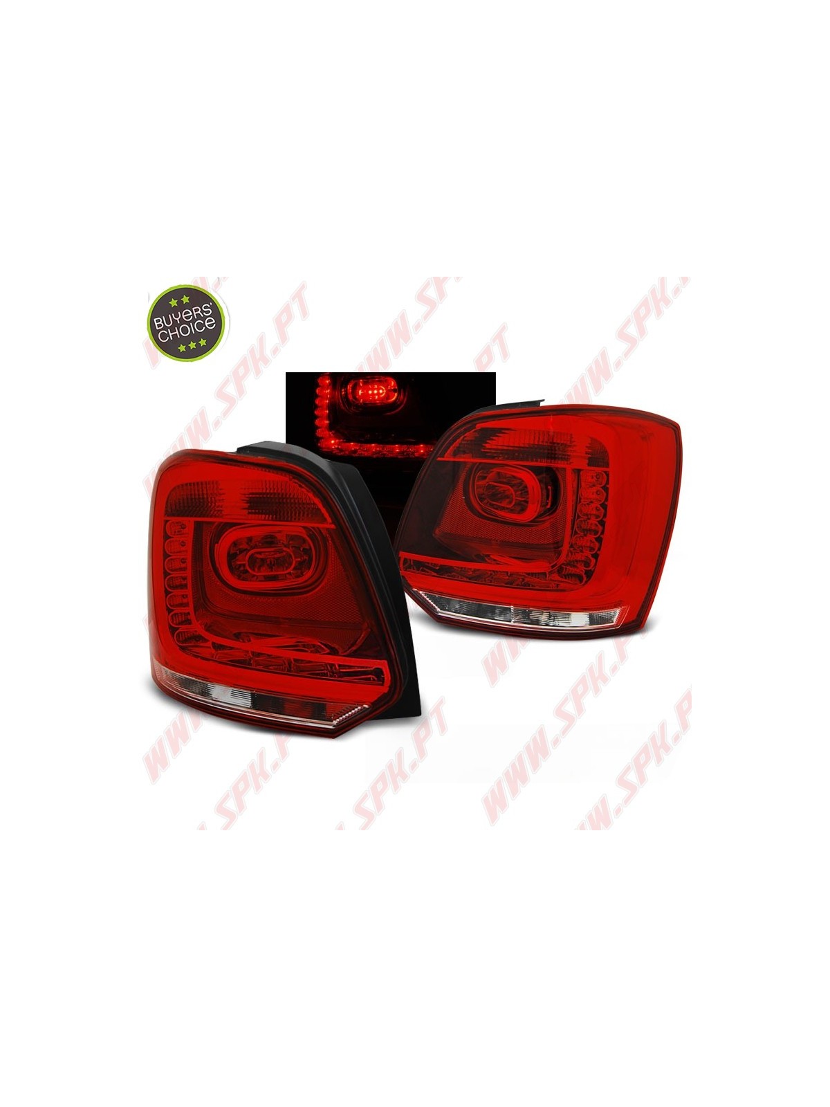 Farolins LED Red+Clear - VW Polo 6R (2009-2014)
