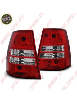 Farolins Cristal Red+Clear - VW Bora Variant (1999-2006)