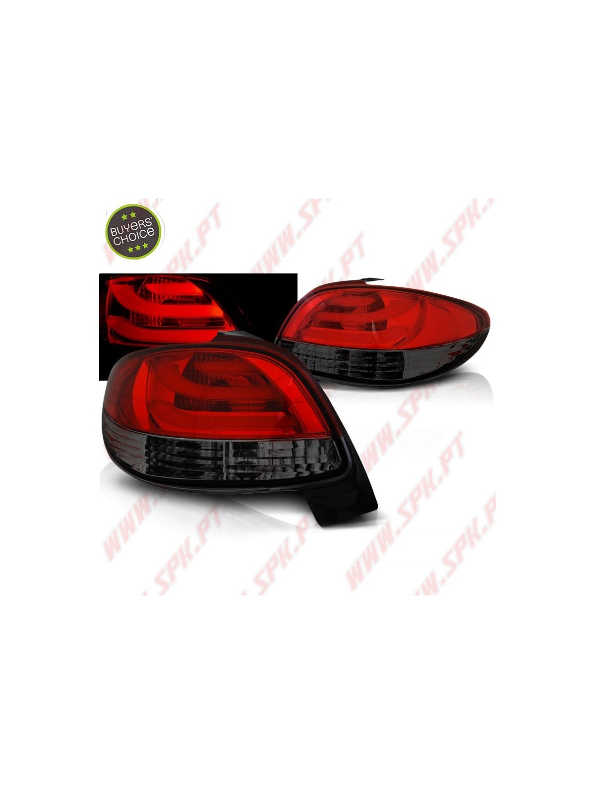Farolins LED Red+Smoke- Peugeot 206 (1998-2008)