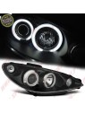 Faróis Angel Eyes CCFL Black - Peugeot 206 (2002-2008) Faróis Angel Eyes CCFL Black - Peugeot 206 (2002-2008)