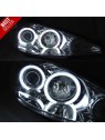 Faróis Angel Eyes CCFL Chrome - Peugeot 206 (2002-2008) Faróis Angel Eyes CCFL Chrome - Peugeot 206 (2002-2008)