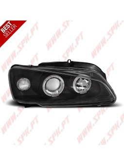 Faróis Angel Eyes Black - Peugeot 106 (1996-2003)