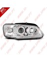 Faróis Angel Eyes Chrome - Peugeot 106 (1996-2003) Faróis Angel Eyes Chrome - Peugeot 106 (1996-2003)