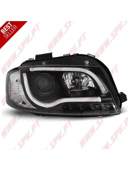 Faróis Tube-Light LED Black - Audi A3 8P (2003-2008)