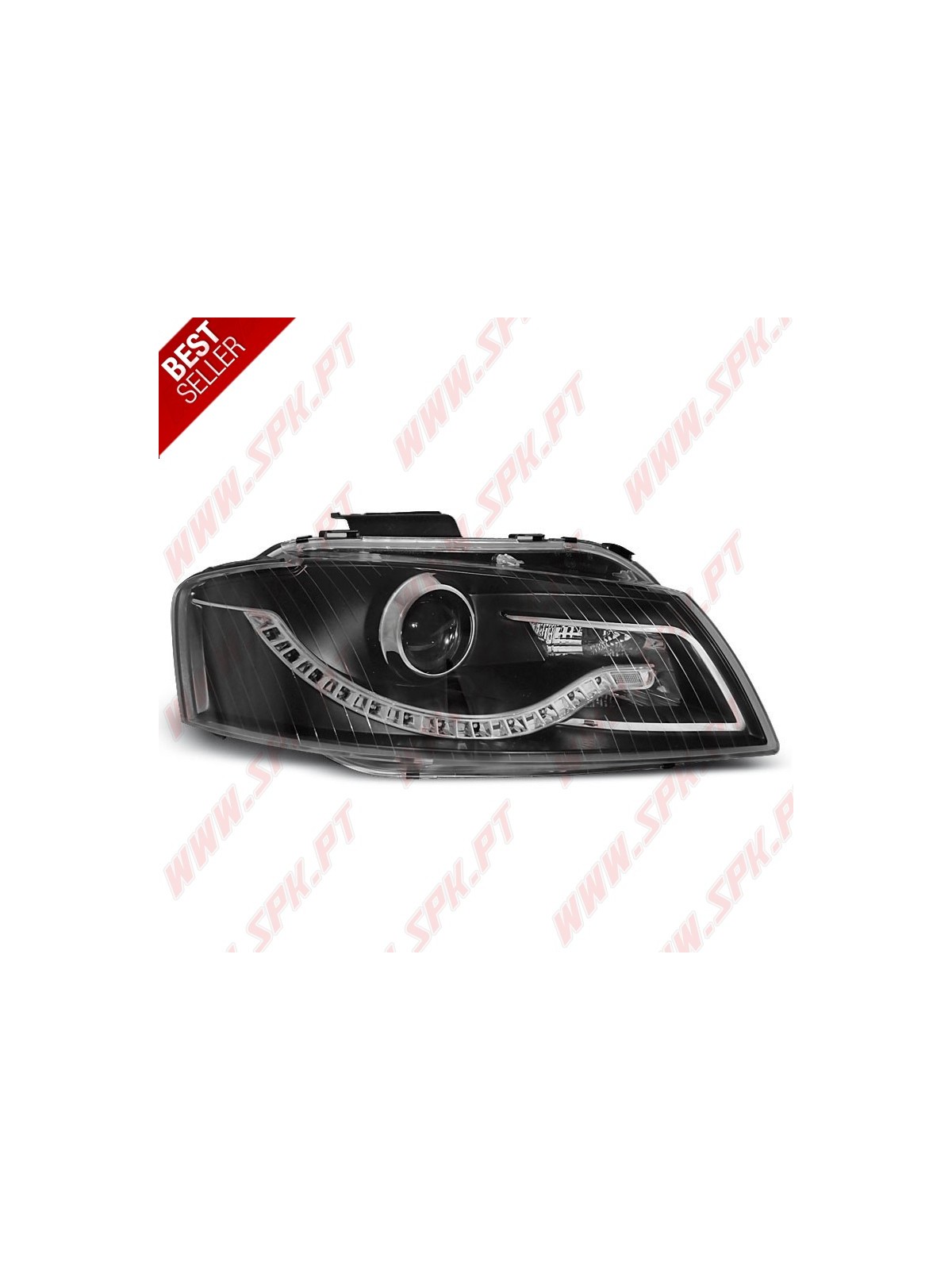 Faróis Look Daylight LED Black - Audi A3 8P (2003-2008)