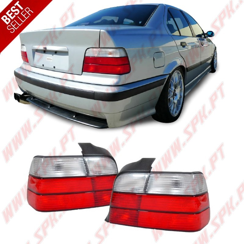 Farolins Look OEM Red+White - BMW E36 (1990-1998) Farolins Look OEM Red+White - BMW E36 (1990-1998)