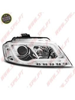 Faróis Tube-Light LED Chrome - Audi A3 8P (2008-2012)