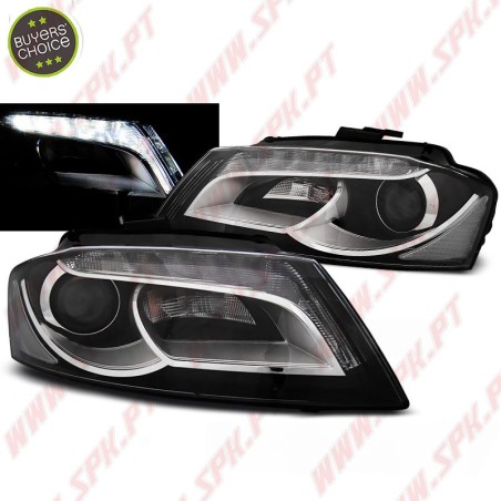 Faróis DRL LED Black - Audi A3 8P (2008-2012)