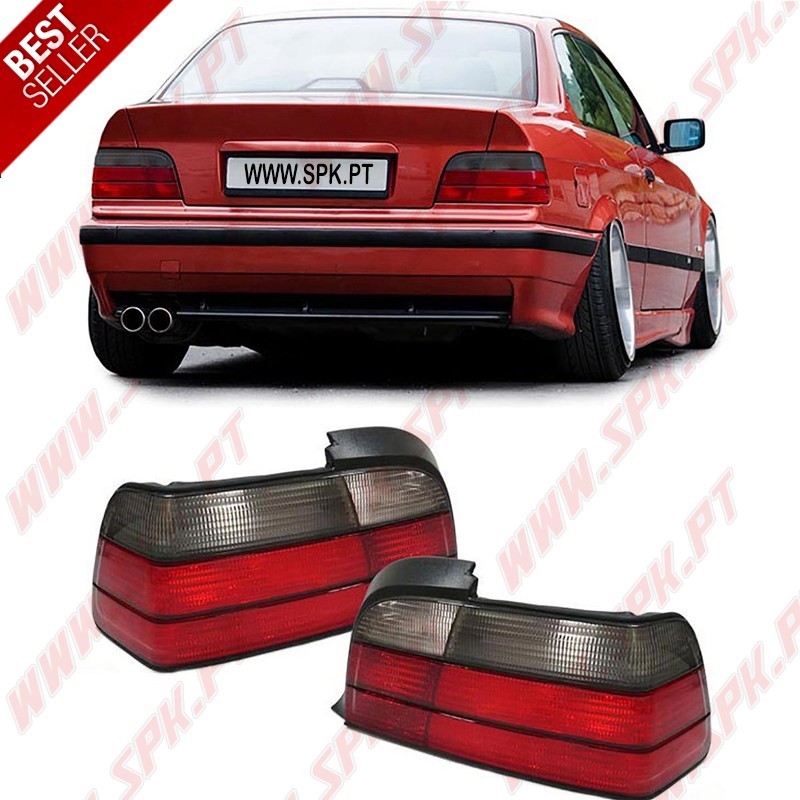 Farolins Look OEM Red+Smoke - BMW E36 (1990-1998) Farolins Look OEM Red+Smoke - BMW E36 (1990-1998)