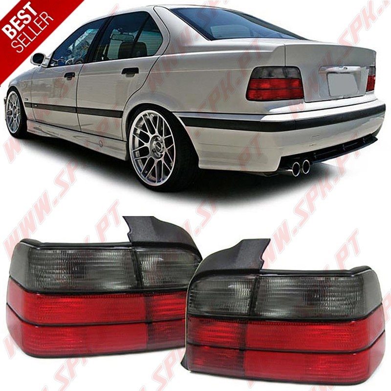 Farolins Look OEM Red+Smoke - BMW E36 (1990-1998) Farolins Look OEM Red+Smoke - BMW E36 (1990-1998)