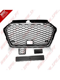 Grelha Frontal Chrome+Black Look RS - Audi A3 8V Facelift (2017-2020)