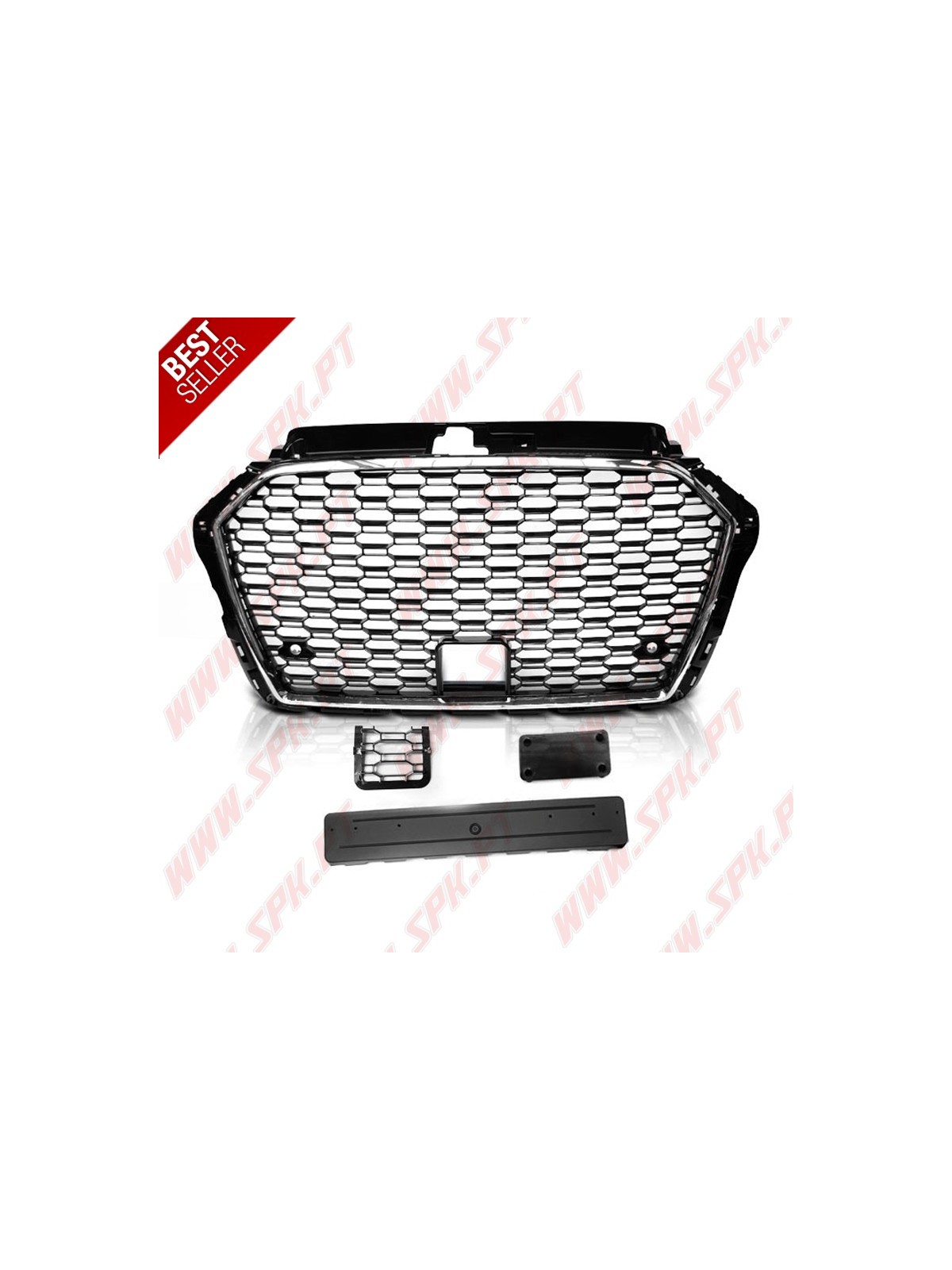 Grelha Frontal Chrome+Black Look RS - Audi A3 8V Facelift (2017-2020)