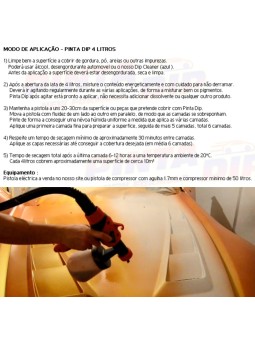 Lata de 4 Lts. Pinta Dip - Vermelho Cereja Matte