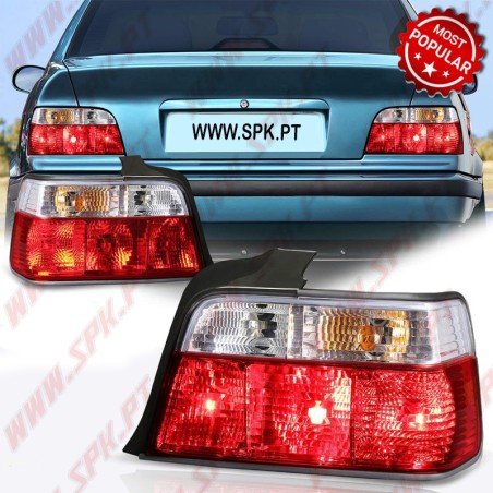 Farolins Look Cristal Red+White - BMW E36 (1990-1998)