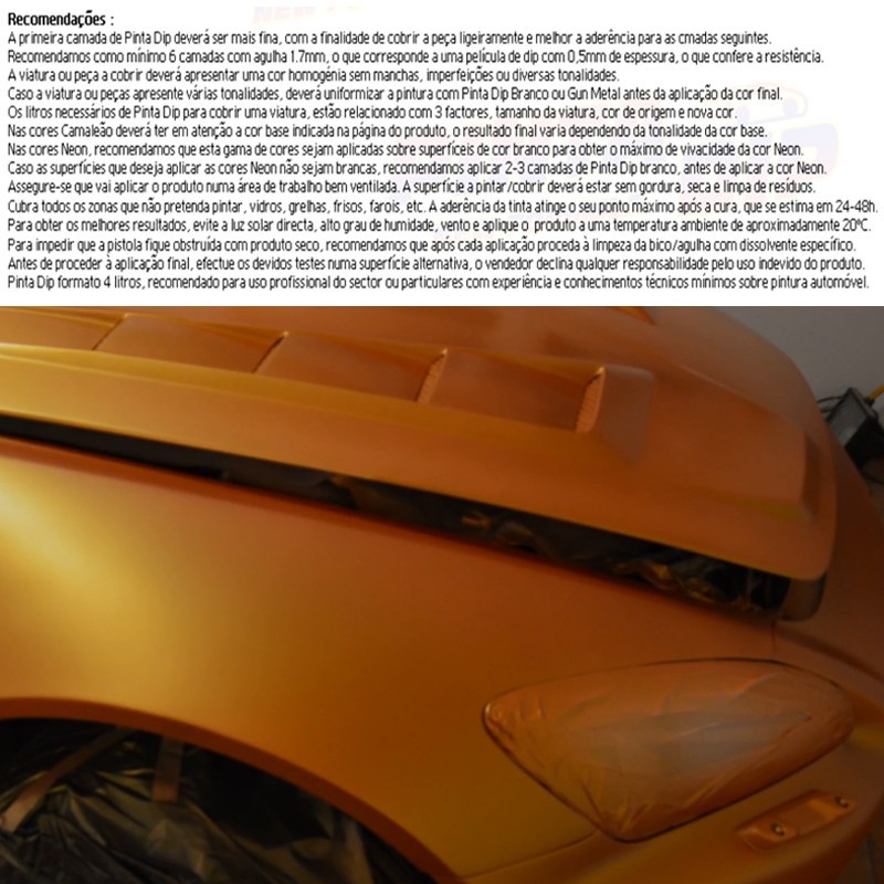 Lata de 4 Lts. Pinta Dip - Amarelo Matte Lata de 4 Lts. Pinta Dip - Amarelo Matte