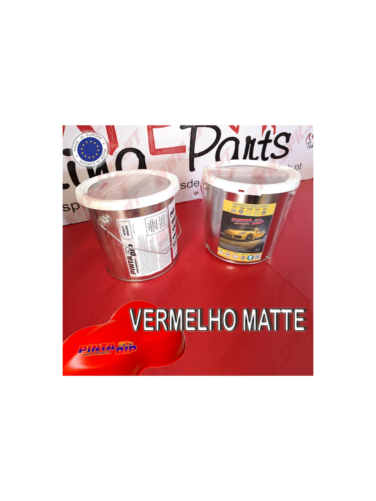 Lata de 4 Lts. Pinta Dip - Vermelho Cereja Matte