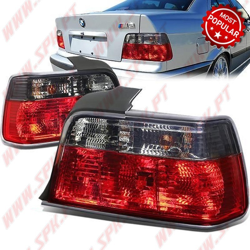 Farolins Look Cristal Red+Smoke - BMW E36 (1990-1998) Farolins Look Cristal Red+Smoke - BMW E36 (1990-1998)