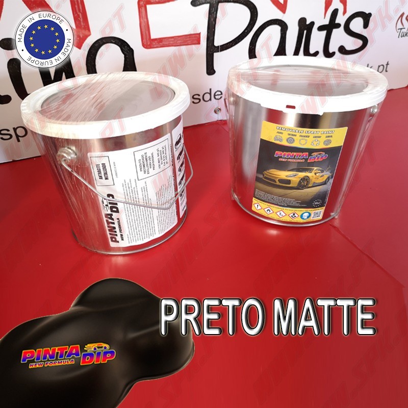 Lata de 4 Lts. Pinta Dip - Preto Matte Lata de 4 Lts. Pinta Dip - Preto Matte