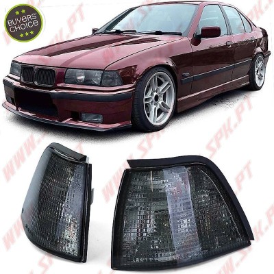 Piscas Frontais Look OEM Smoke - BMW E36 (1990-1998)