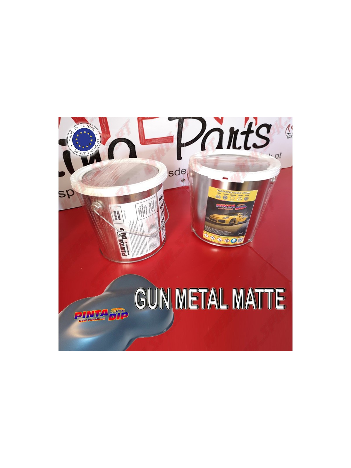 Lata de 4 Lts. Pinta Dip - Gun Metal Matte