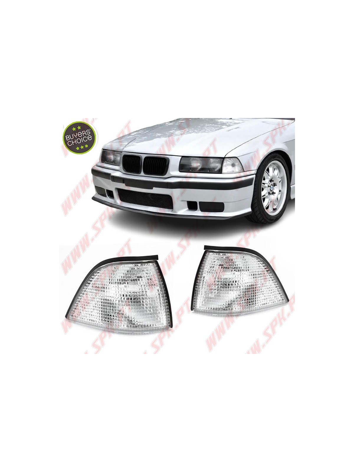 Piscas Frontais Look OEM Clear - BMW E36 (1990-1998)