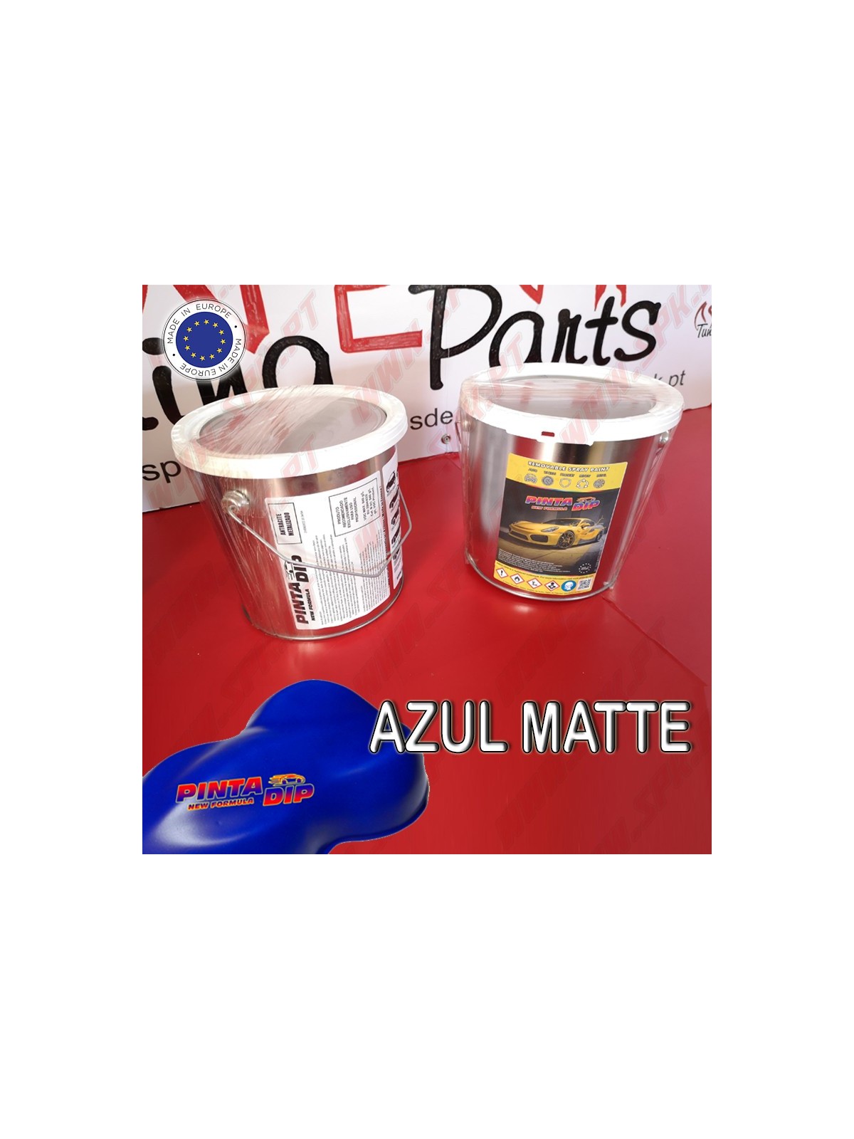 Lata de 4 Lts. Pinta Dip - Azul Matte Lata de 4 Lts. Pinta Dip - Azul Matte