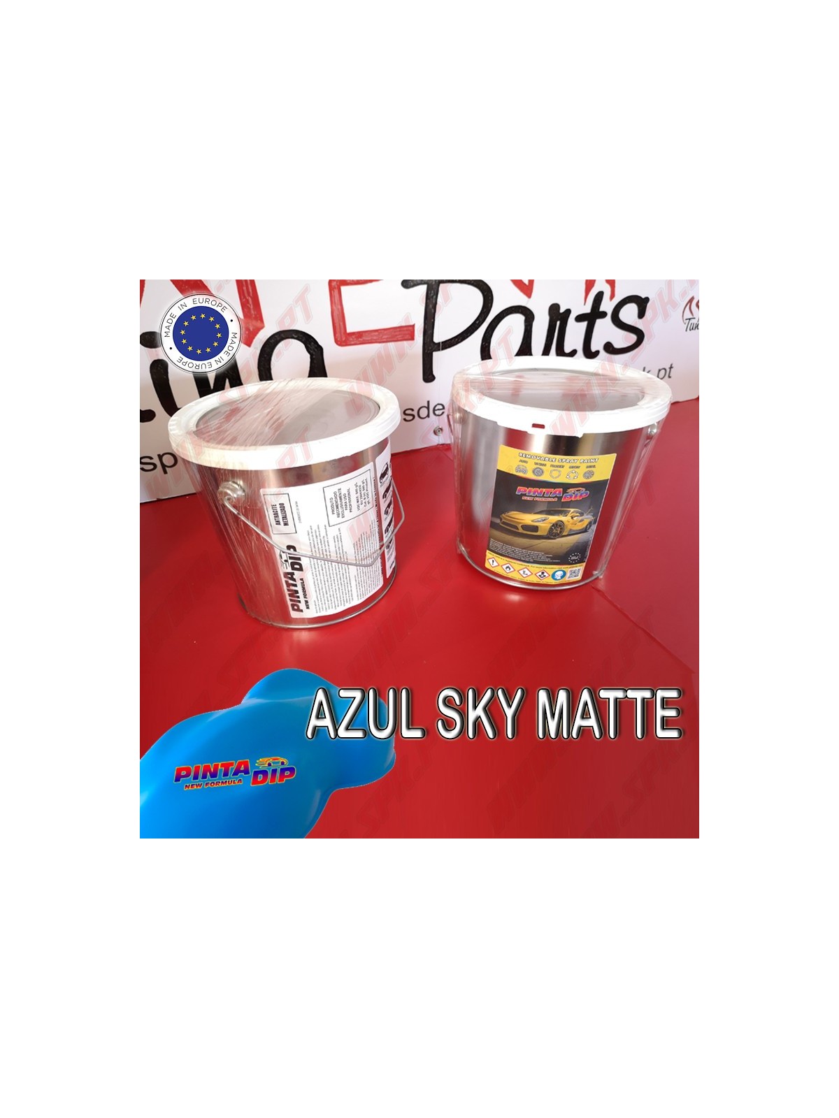 Lata de 4 Lts. Pinta Dip - Azul Sky Matte